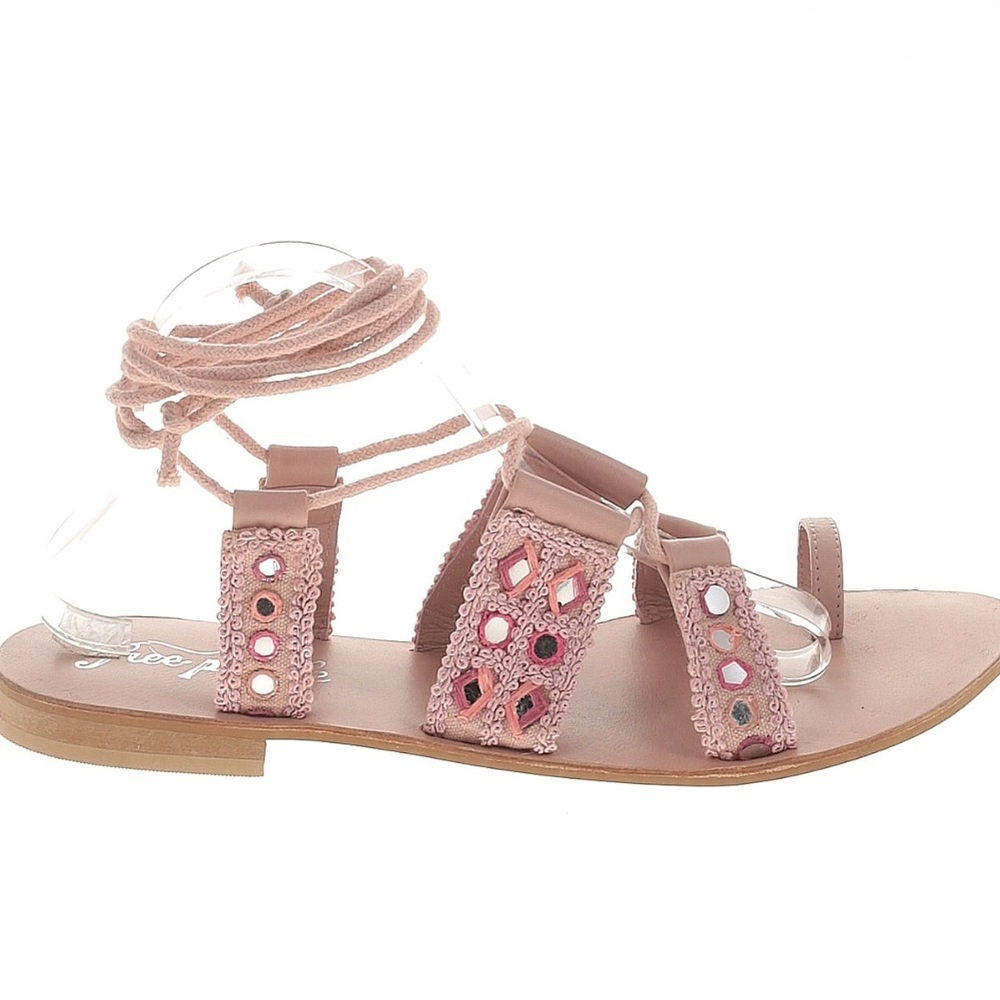 Free People Mantra Mirror Pink Sandals